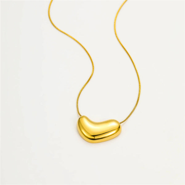 Fashion Custom Stainless Steel Jewelry PVD 18K Gold Plated Waterproof Pendant Necklace