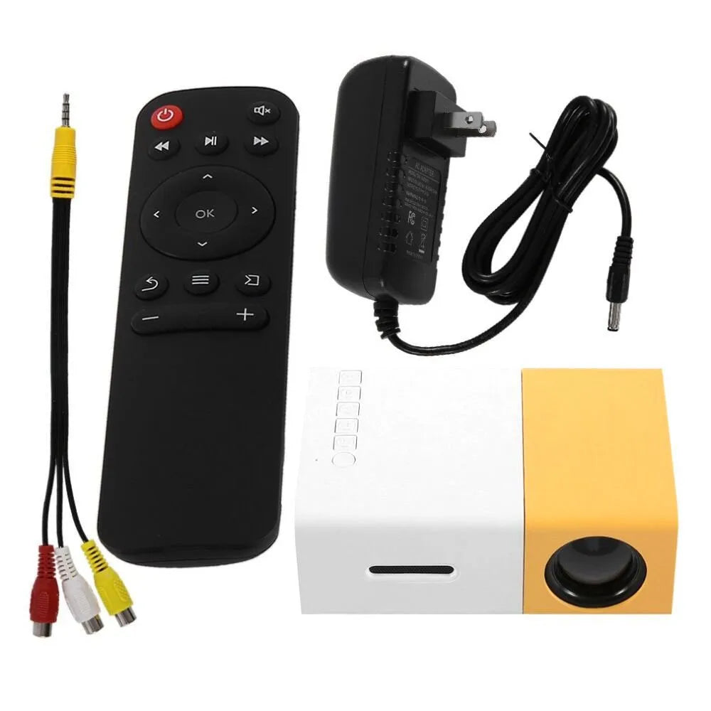 CatVision YG300 1080P Mini Projector 100 ANSI Lumens LCD LED 1500:1 Contrast 1GB RAM/6G