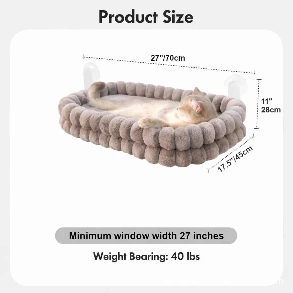 Foldable Cat Window Perch Window Hammock Hanging Cat Perch Hammock With Strong Suction