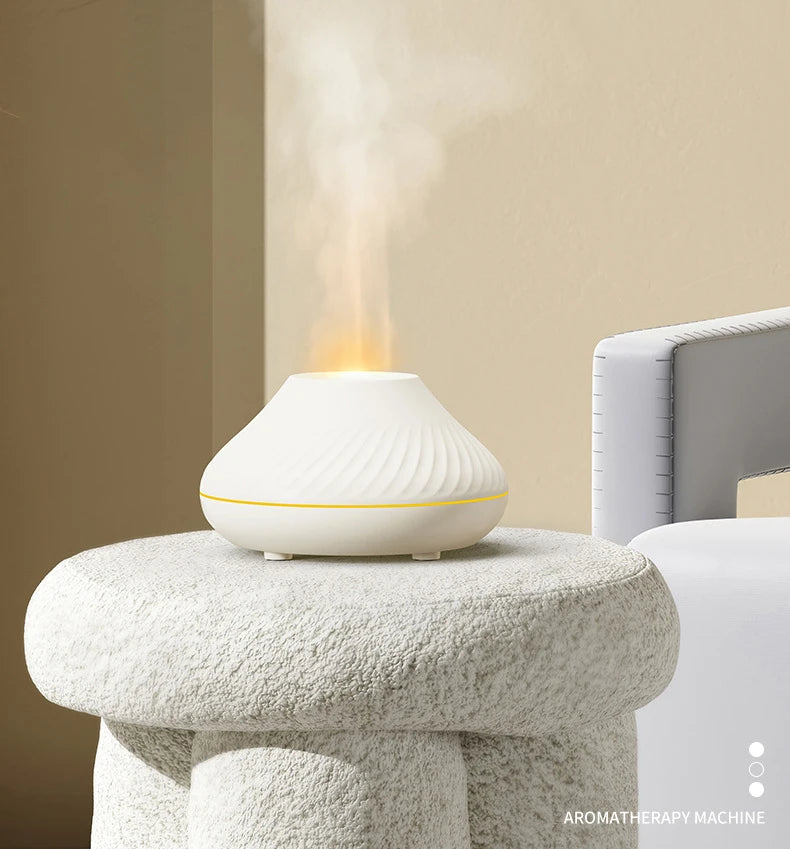 Outstanding New Flame Aroma Diffuser Essential Oil Lamp 130ml USB Portable Air Humidifier