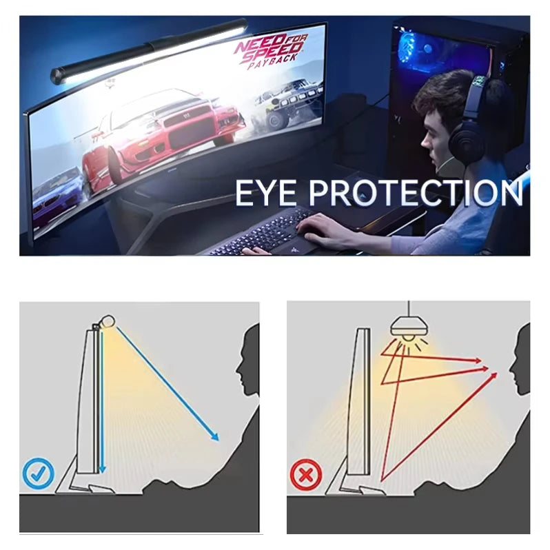 Usb Dimmable Display Rgb Lights for Eye Protect Laptop Lamps Led PC Computer Monitor