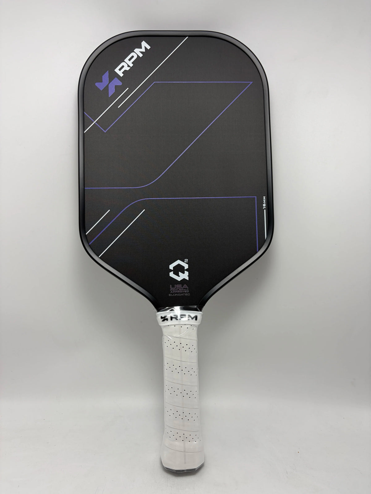 Pickleball Paddle Q2 16mm Hot-Pressed Integrated Tri-Density Core Carbon Fiber Complete