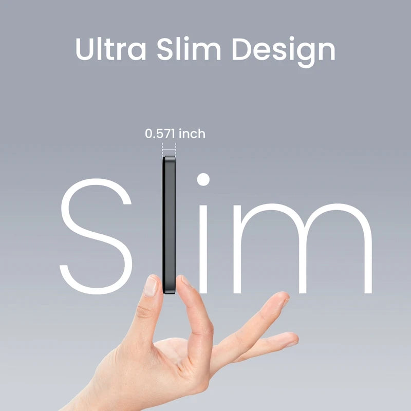 Ultra Wireless Magnetic Power Bank 10000mAh 20W Fast Charging ABS+Alloy Portable Lithium