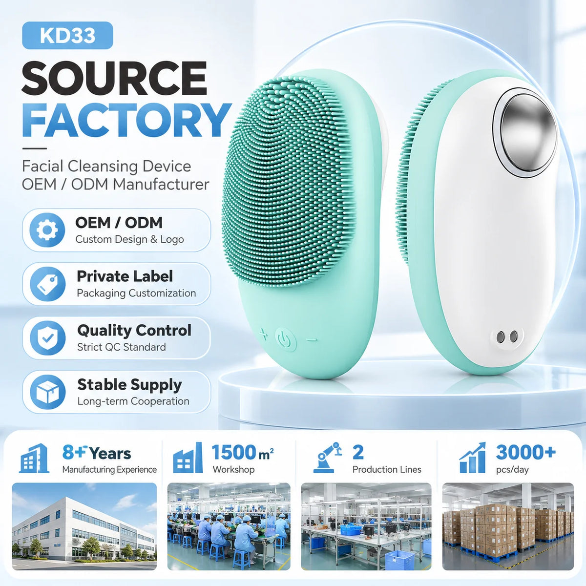 Electric Silicone Facial Cleanser 5 Speed Vibration Warm Care Rechargeable Facial