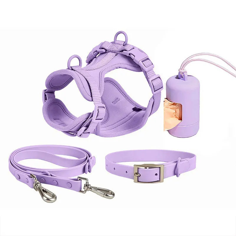 Practical Waterproof Tactical Dog Harness No-Pull Design with PVC Nylon Oxford for Large