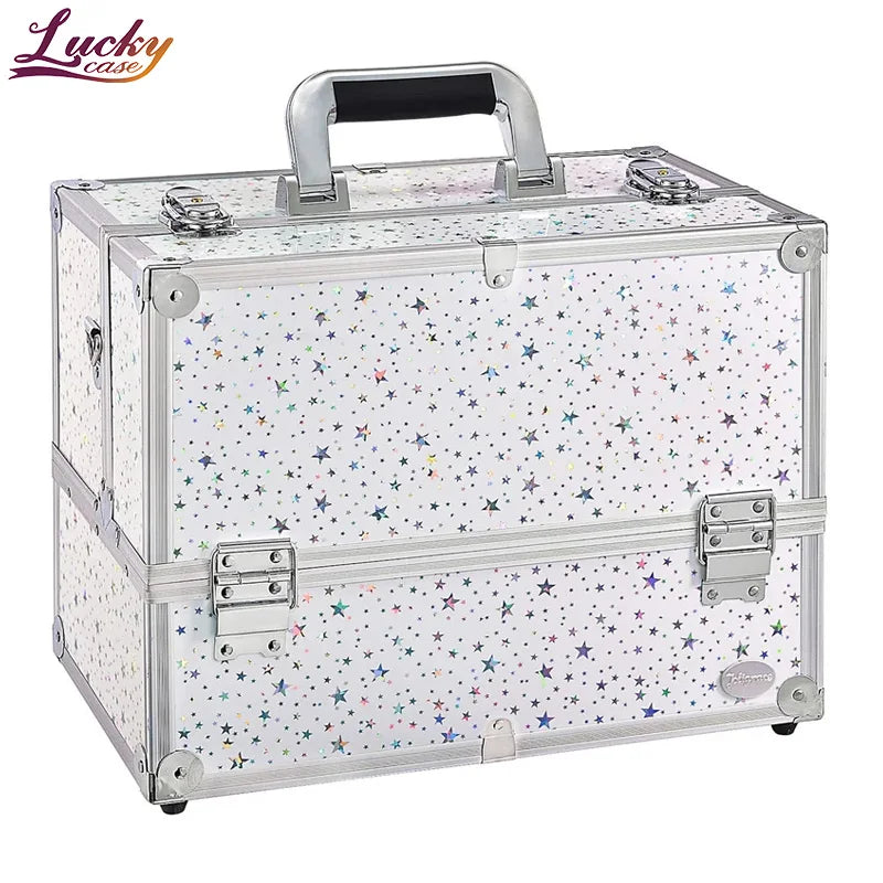 Beautify Make Up Organiser Professional Travel Cosmetic Vanity Case Lockable Makeup