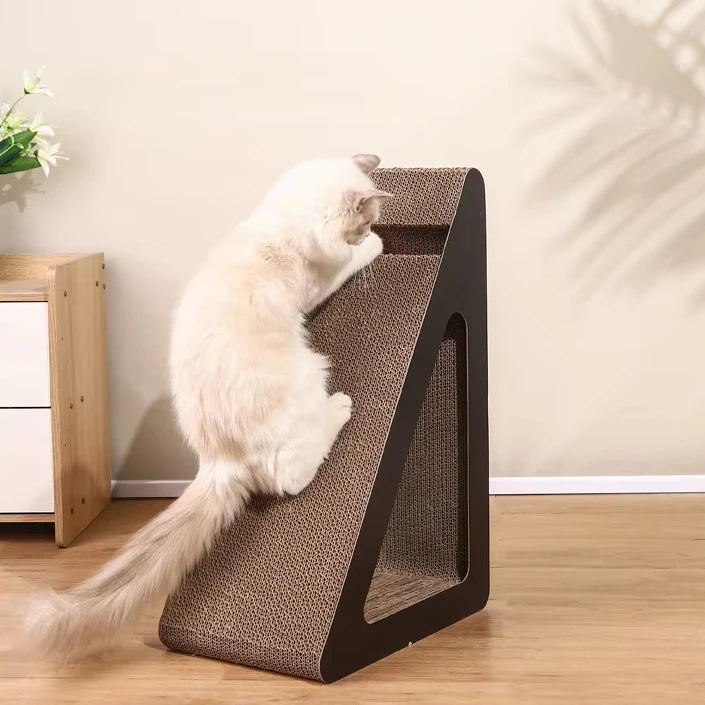 Cat Scratching Board Triangle Cat Scratching Nest Cat Claw Board Corrugated Cardboard