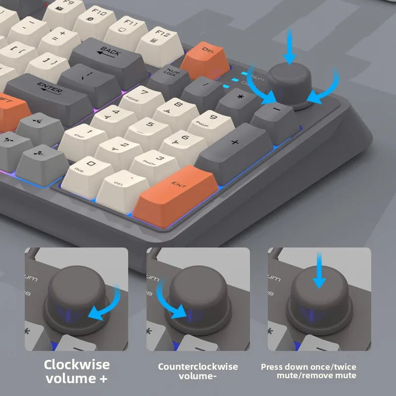 Wireless K94 RGB Backlit Keyboard Dual Mode USB Mechanical Fashion Color Matching