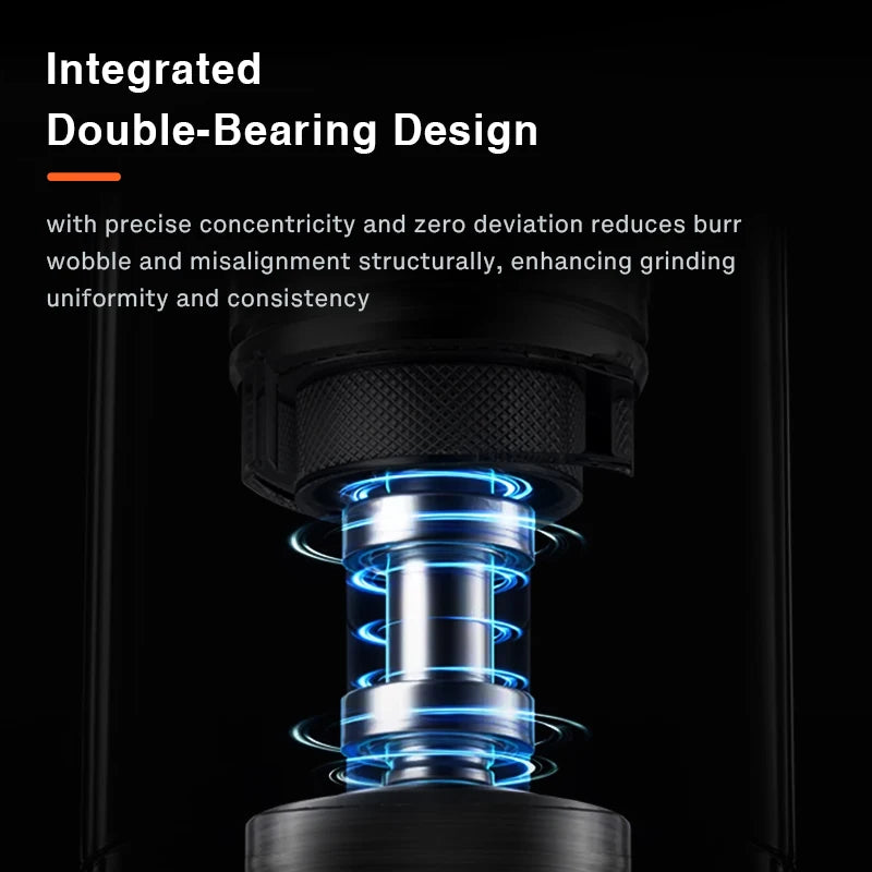 Double Bearing 48mm Conical Burr Stainless Steel Burr Aluminum Automatic 110V 220V 72W