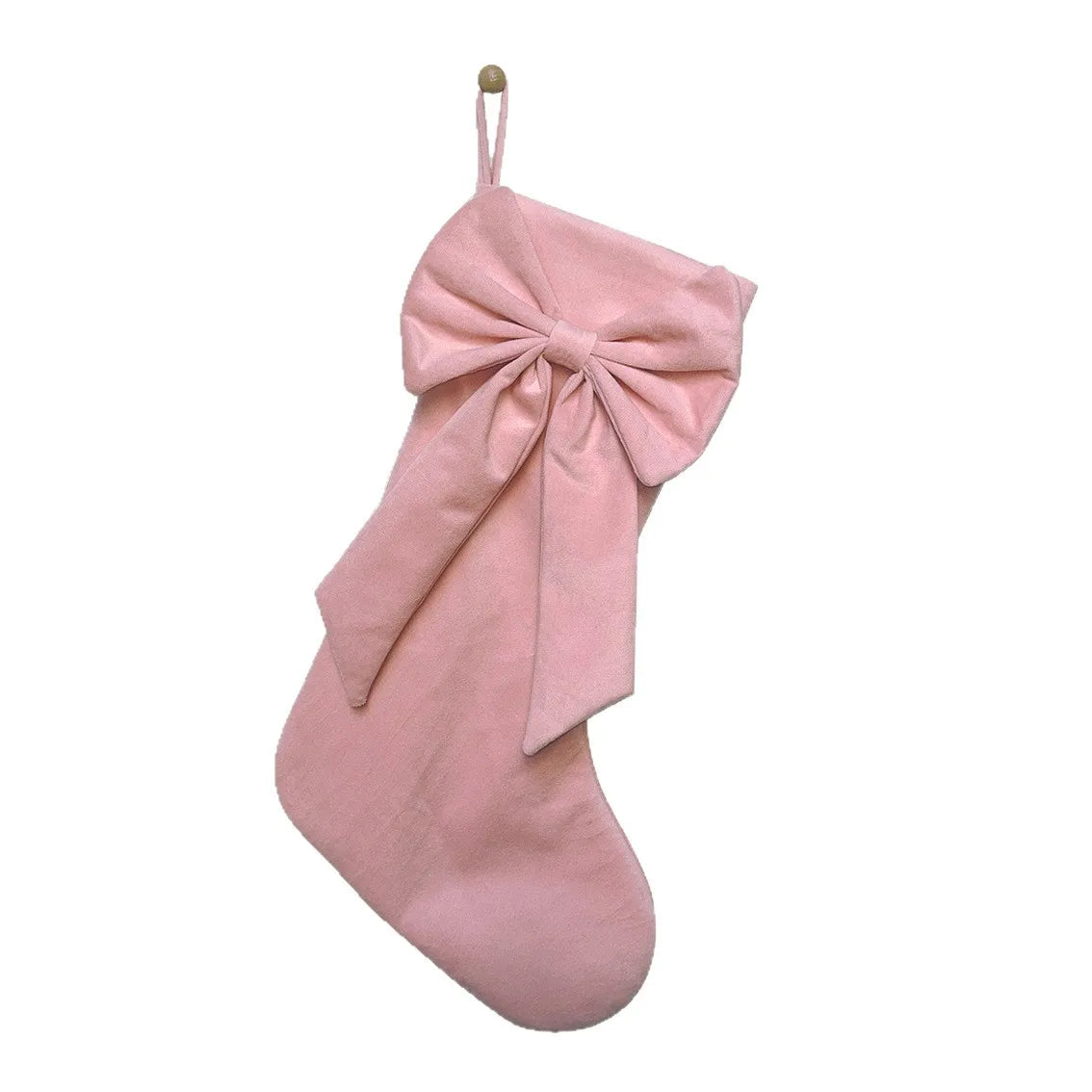 Highly Cute and Playful Bow Velvet Durable Eco-Friendly Christmas Stockings for Home