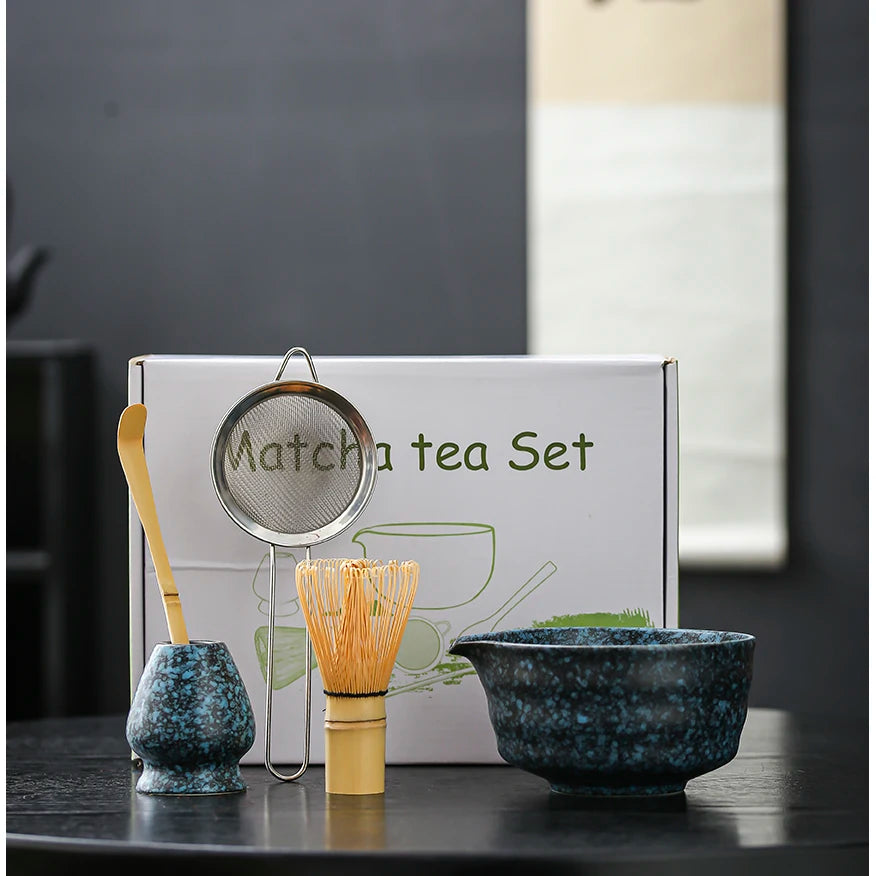 4 to 7 PCS Matcha Bowl Ceremony Accessory Japanese Tea Matcha Organic Bamboo Whisk Chasen
