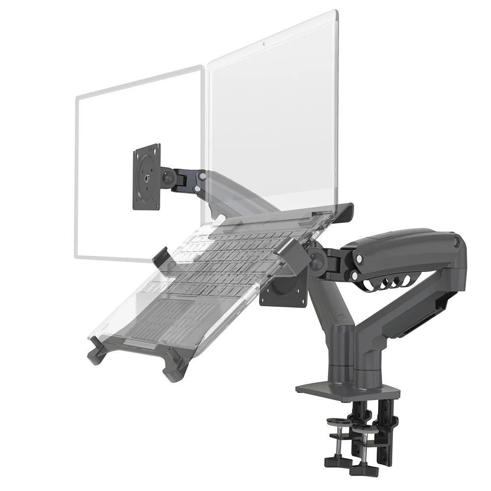 Modern 90 Degree Tilt Laptop Stand with 32 Adjustable Gas Spring New Flexible Desk Mount