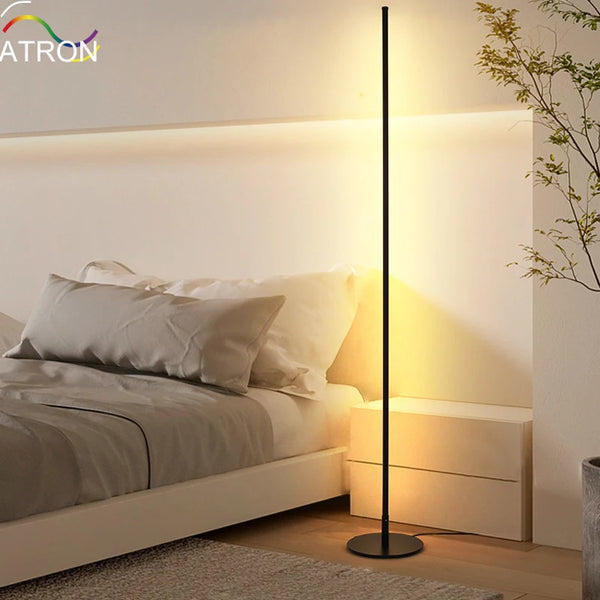 Indoor Home Decor Smart Corner Floor Standing Standard Lamp Lighting TUYA App Control