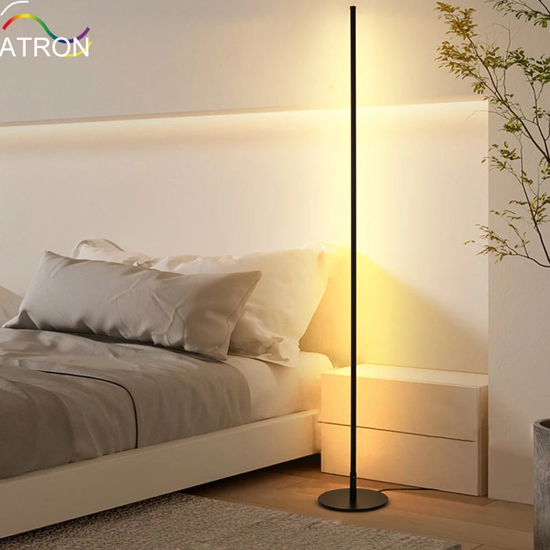 Indoor Home Decor Smart Corner Floor Standing Standard Lamp Lighting TUYA App Control