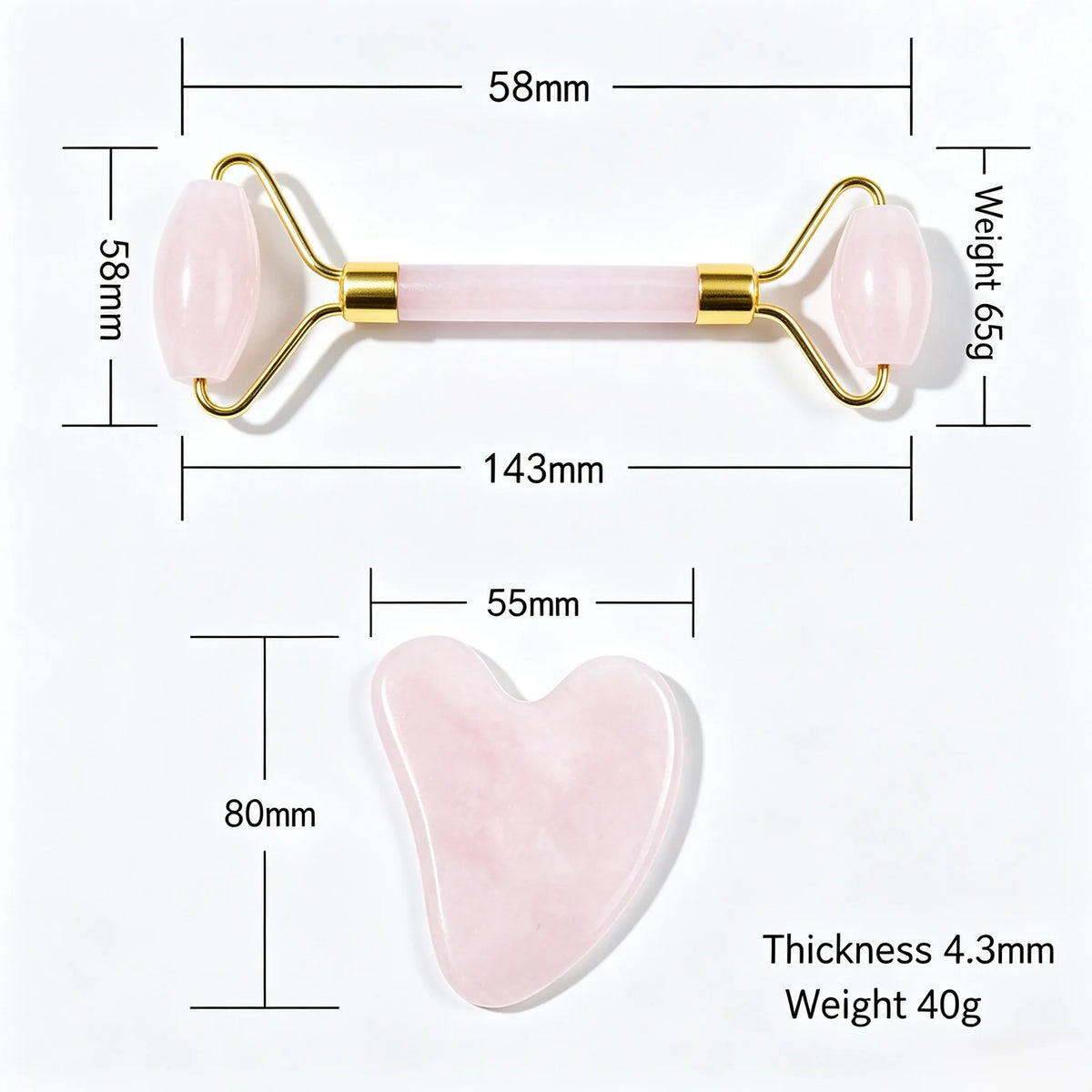 Jade Roller and Gua Sha Set Jade Facial Roller Massager Green Wind Jade Manual