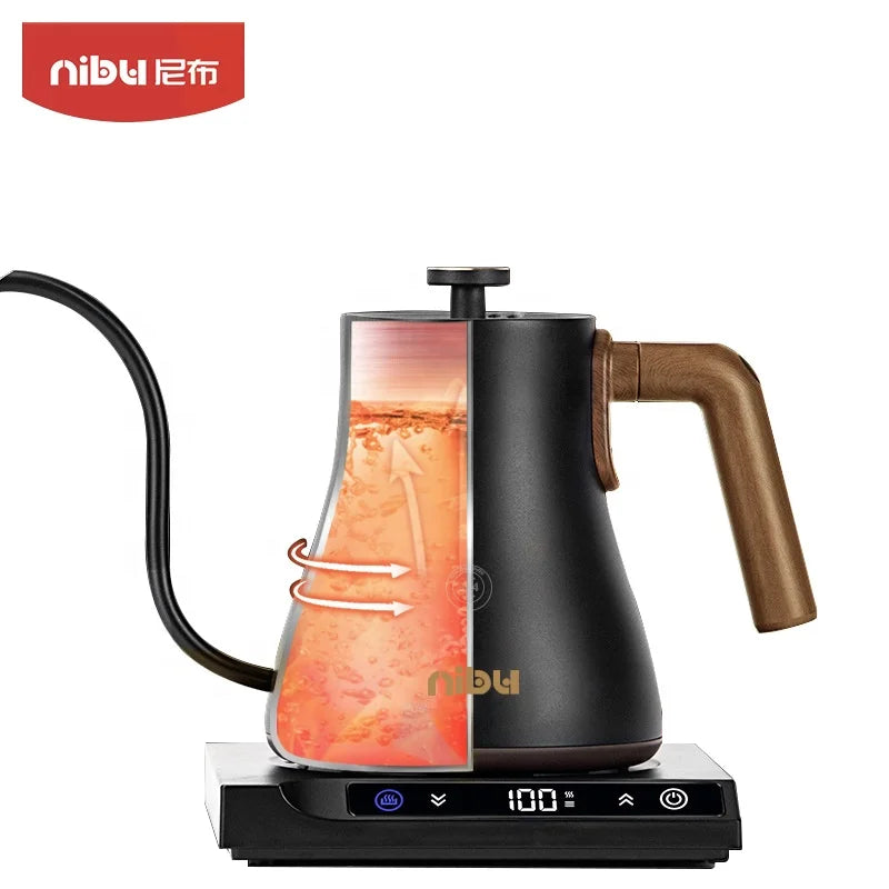 Drip Coffee Kettle Hand Brewed Pot Gooseneck Pour Over Electric Coffee Kettle