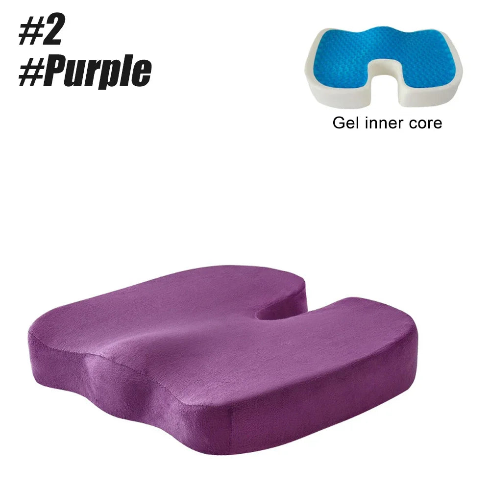 Cooling and Comfortable Gel Seat Cushion Long Sitting Office Chair Memory Foam Seat