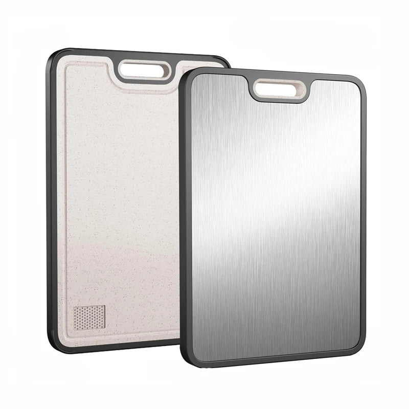 Wheat Straw Pure Titanium Rectangle Vegetable Cutting Board Durable Double-Sided 1.4CM