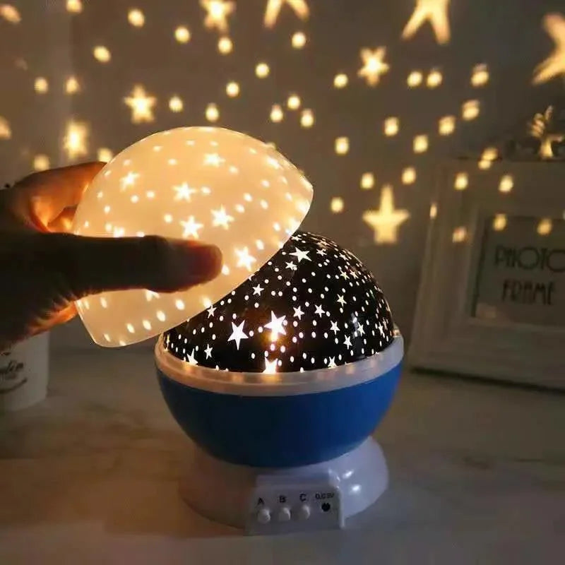 LED Starry Sky Projection Lamp Colorful Star Lighting 360 Degree Rotating Romantic Room