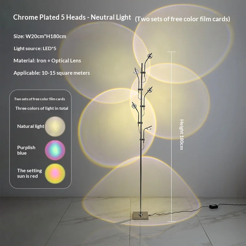 LED Floor Lamp Sunset Projection Led Light Standing Sunset Floor Lamp for Living Room