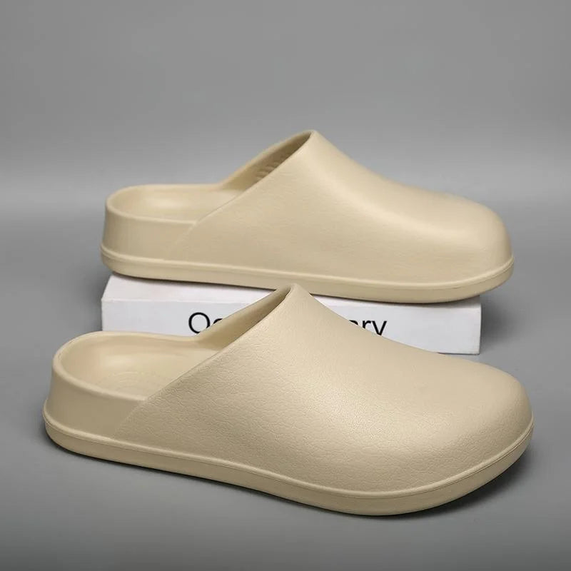 Unisex Waterproof EVA Cloud Slides, Non-Slip Platform Mules for Indoor Outdoor Summer Wear