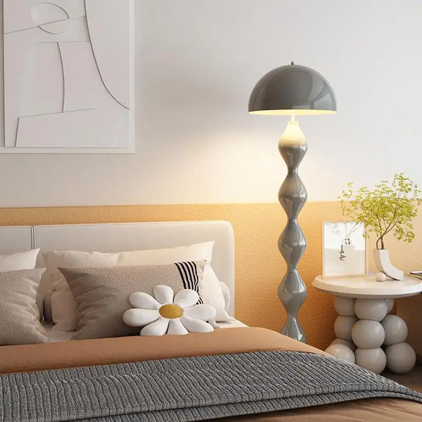 LED Mushroom Floor Lamp for Living Room Corners, Modern Standing Lamp