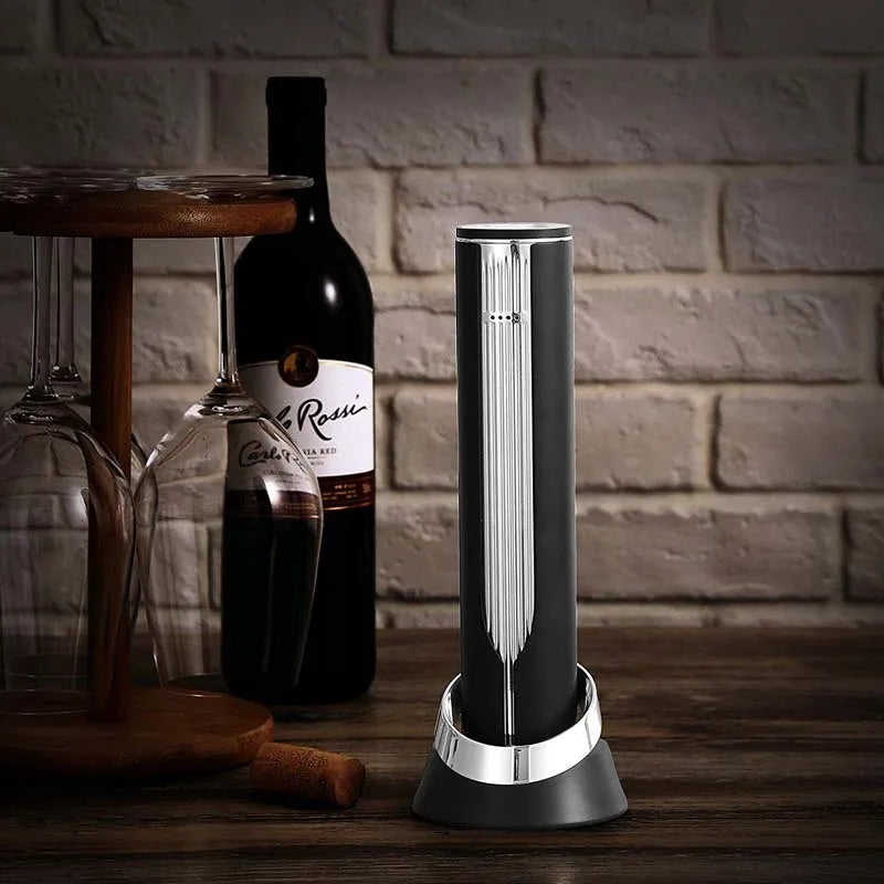 High-Tech Automatic Electric Wine Corkscrew Cordless Wine Bottle Opener Bar Accessory