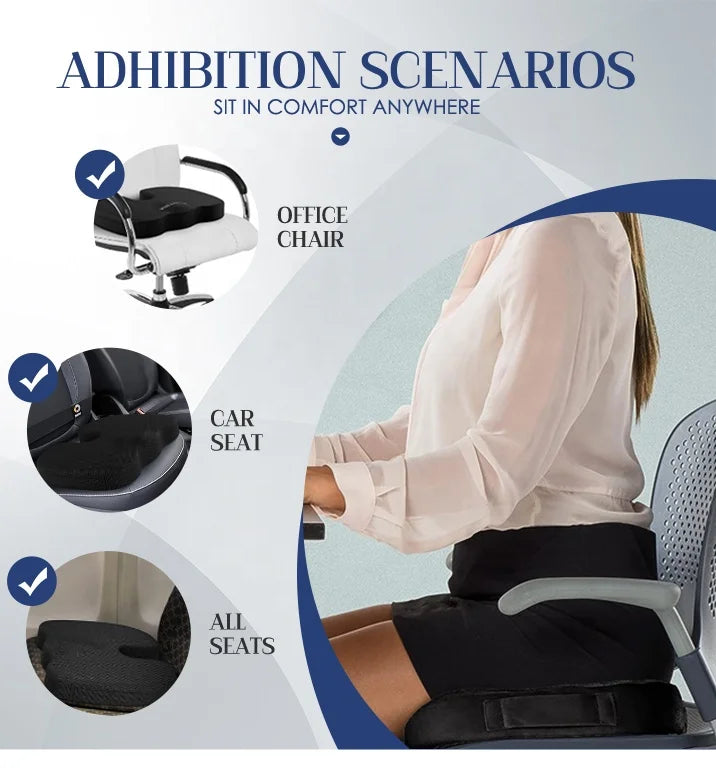 Cooling and Comfortable Gel Seat Cushion Long Sitting Office Chair Memory Foam Seat
