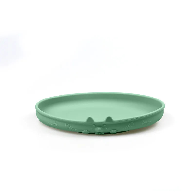 Food Grade Silicone Baby Feeding Set With Cup Bowl Plate Bib Spoon and Fork Easy Clean