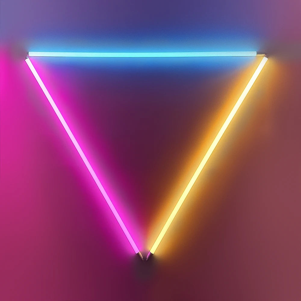 T5 T8 Led Tube Light Colorful Changing Remote Control Rgb Light Tube RGB Corner Floor
