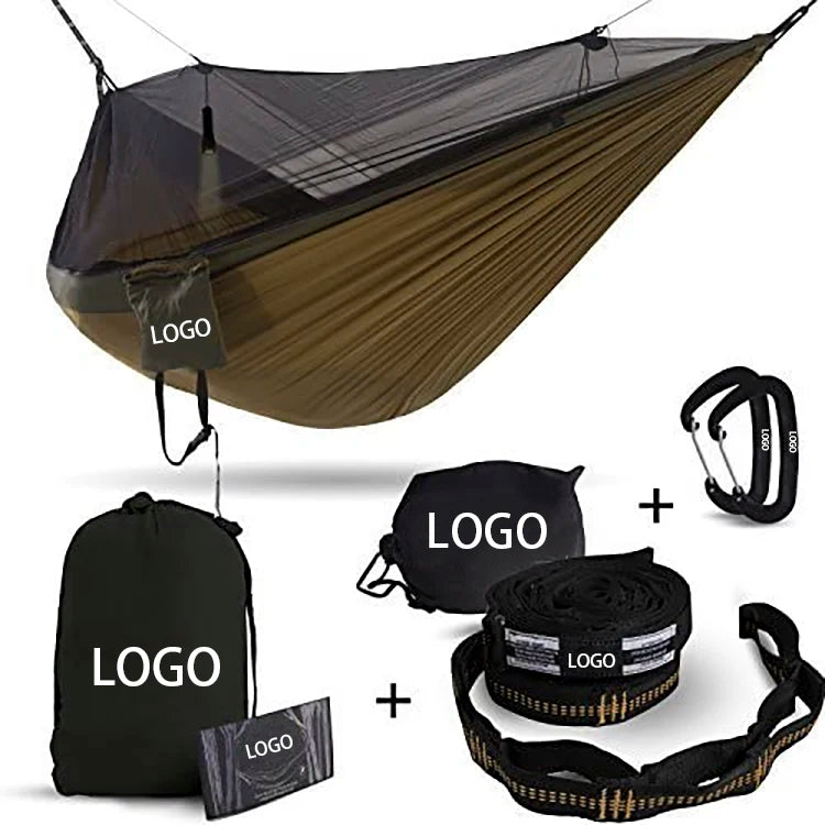 Outdoor Portable Parachute Nylon Camping Hammok/Hamock/Hamak/Hammock with Tree Strap