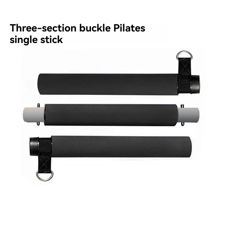 3 Section Yoga Bar Kit Resistance Band Bar Pilates Fitness Bar Stretching Strength