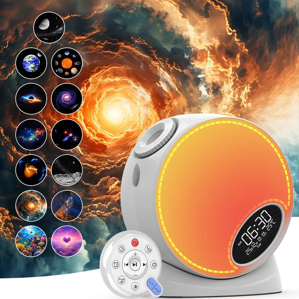 Galaxy Planetarium Star Projector Night Light HD LED Lens with Remote Control Plug-In