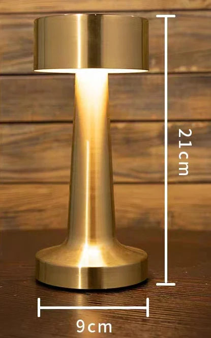 Light Luxury Mushroom Dumbbell-Shaped Table Lamp Bar Outdoor Restaurant Tabletop