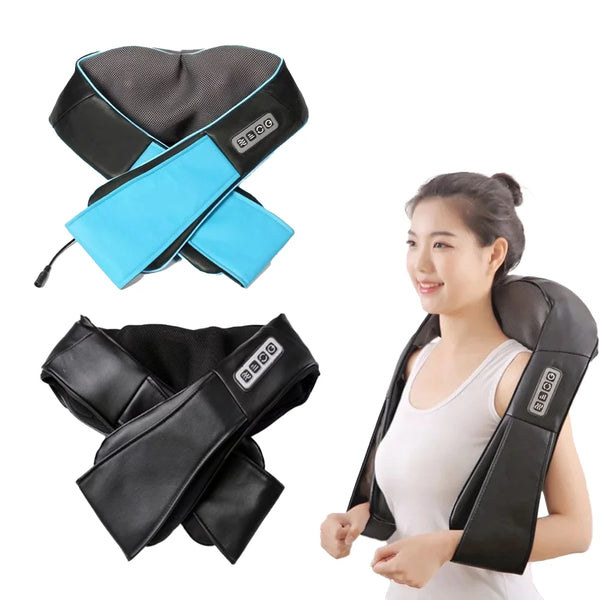 New Portable Shiatsu Massage Cape 3D Deep Kneading Infrared Heat Massager with Timing