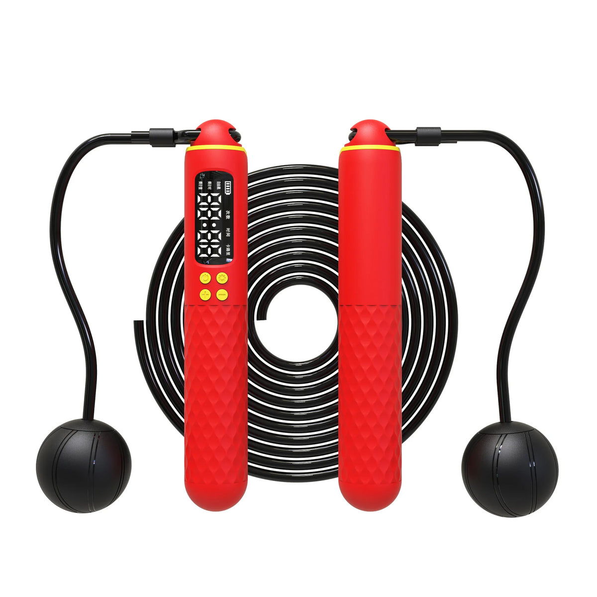 Weighted Smart Counting Jump Rope | Corded & Cordless Steel Wire Fitness Skipping Rope