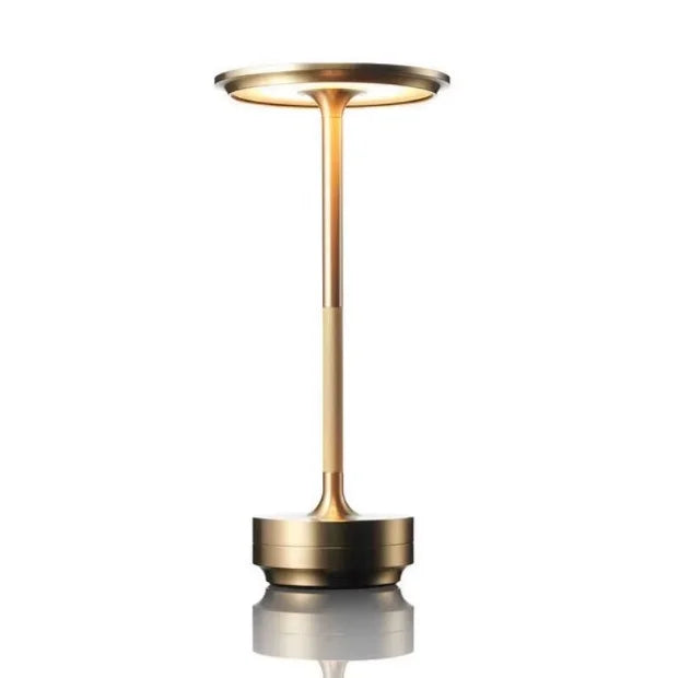 Aluminum Rechargeable Touch Dimming Wireless Modern LED Mini Table Lamp With Multi-Color