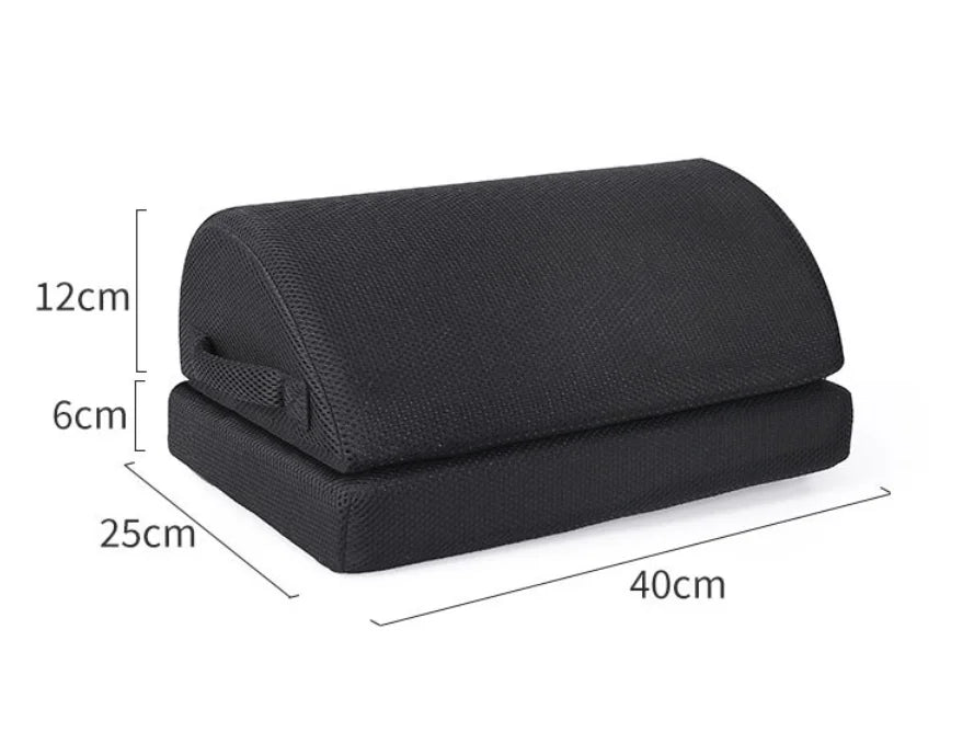 Foam Filling Water Drop Shape Adjustable Office Foot Rest Pillow Under Desk