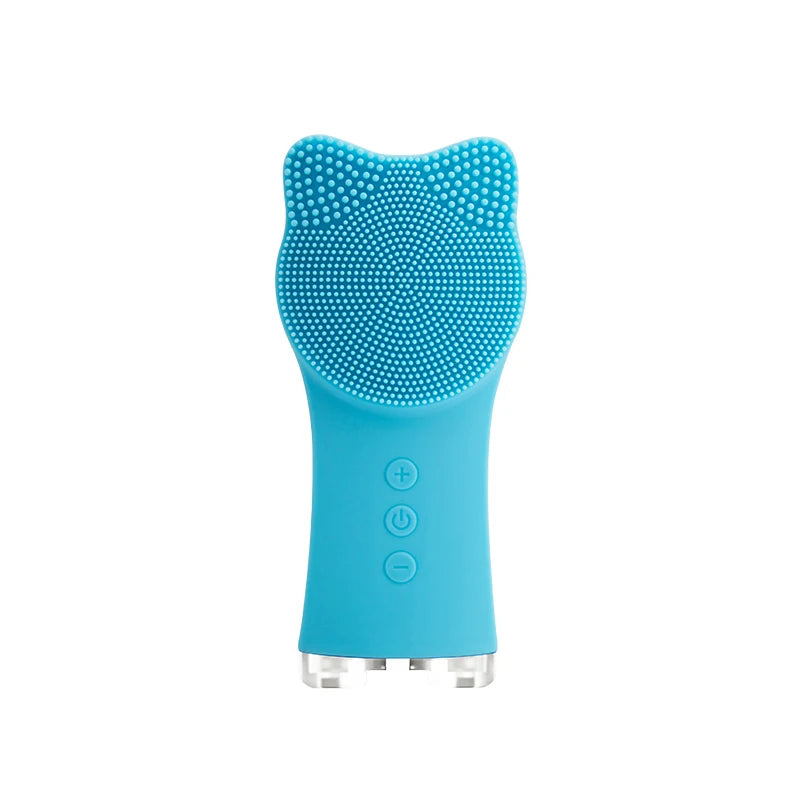 Gentle Silicone Electric Face Massage Brush for Daily Skincare for Spa & Home Use UK/EU