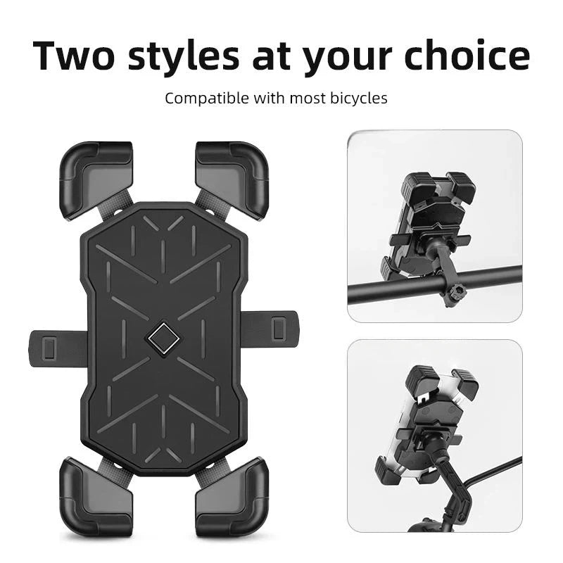 Mountain Bike Mobile Phone Holder Is Easy to Open and Shock Resistant, Motorcycle Support