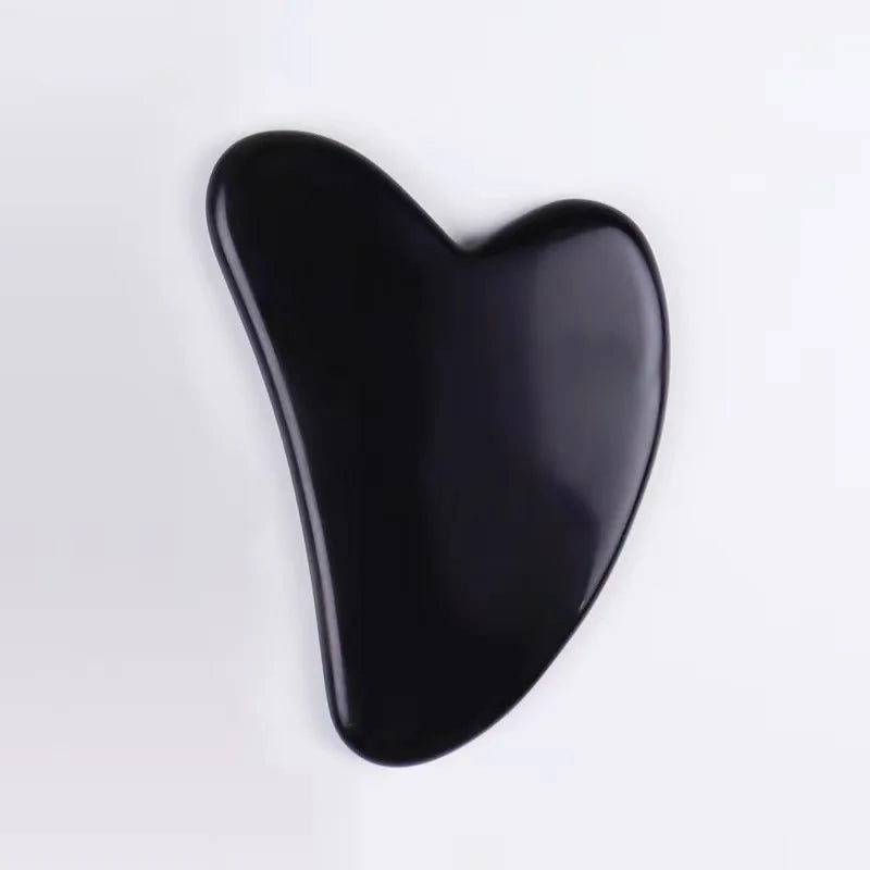Natural Crystal Gua Sha Stone with Optional Face Roller in 9 Colors