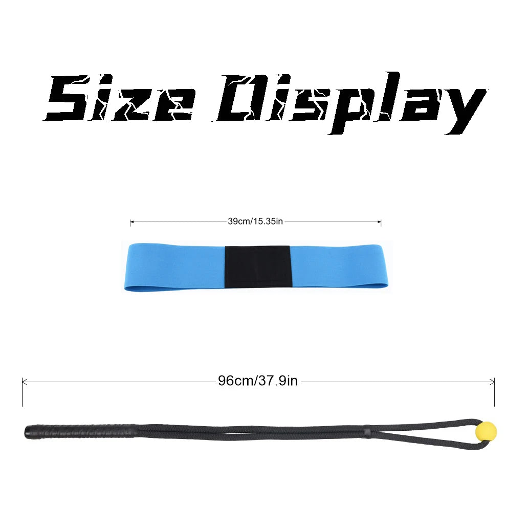 Golf Swing Rope Training Aid Fitness Equipment Trainer With Eva Ball for Practice Posture