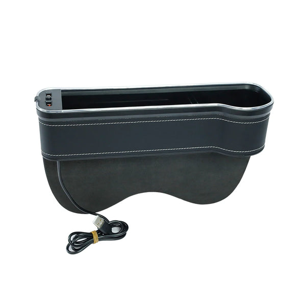 Auto Console Filler Side Car Seat Gap Pocket Organizer With Coin Organizer and Usb