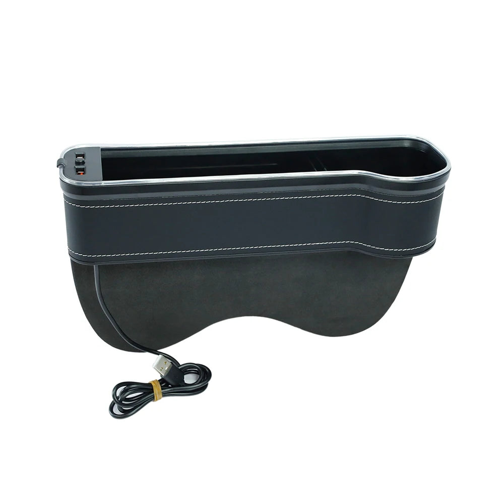 Auto Console Filler Side Car Seat Gap Pocket Organizer With Coin Organizer and Usb