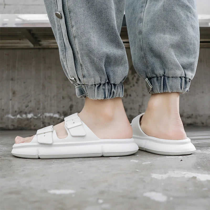 New Thick Bottom Cloud Slippers Unisex Soft Sole Slip On Slides Summer Outdoor Indoor