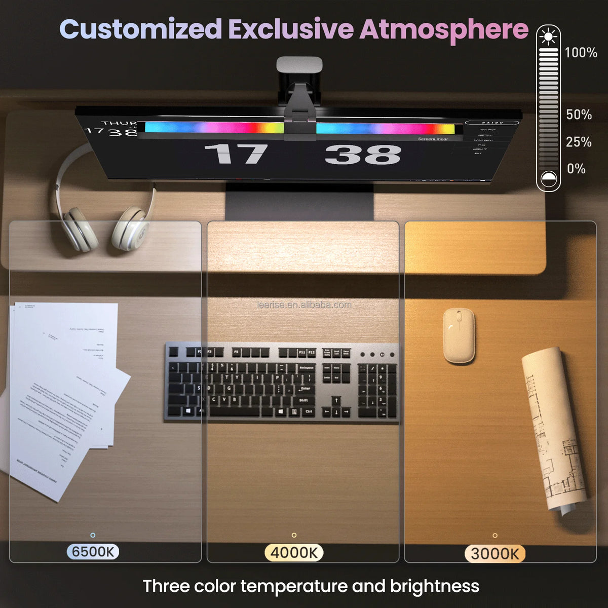 Eye Protection RGB Backlight PC Computer Screen Hanging Monitor Light Bar Office Working
