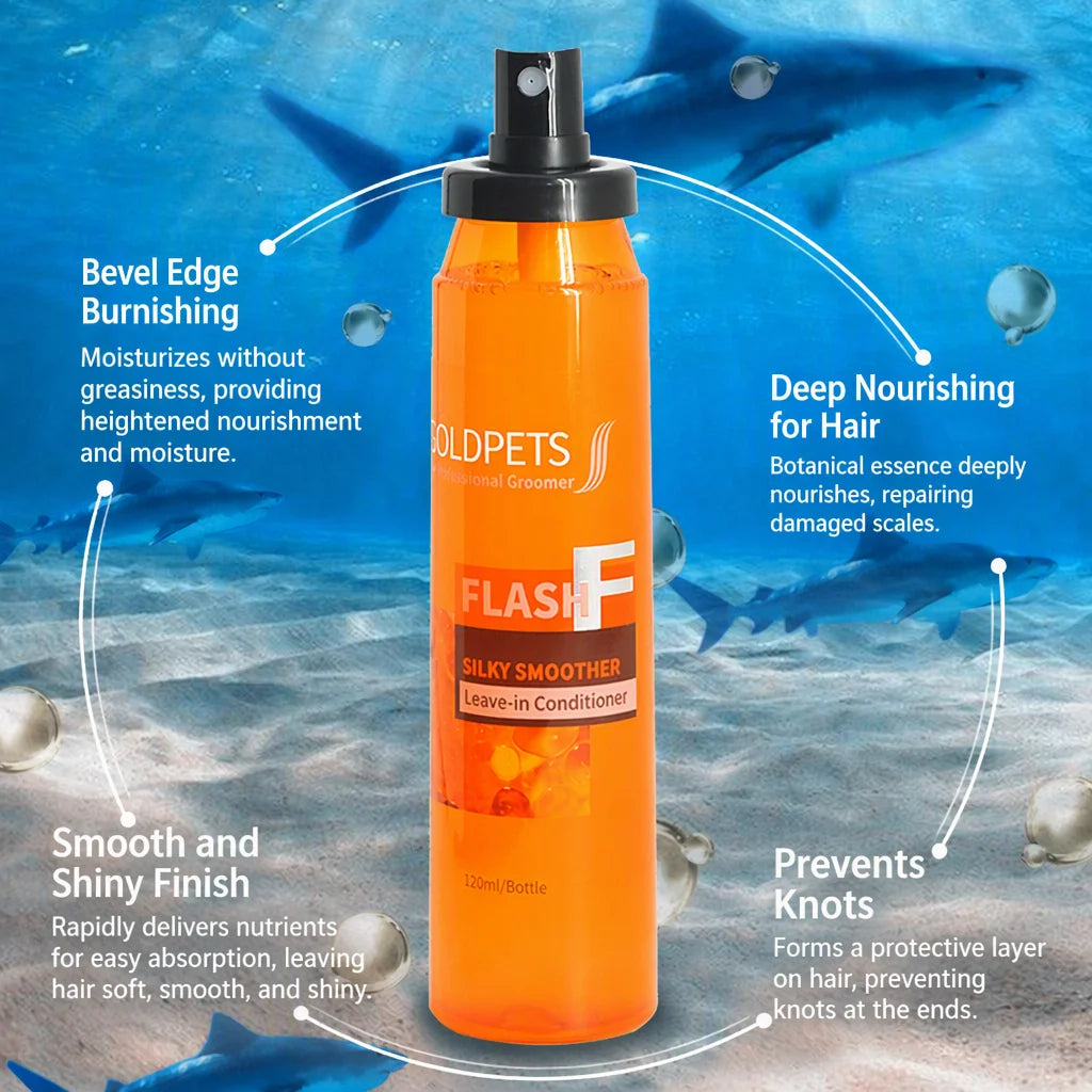 Dog Detangler Spray Dematting, Leave-in Conditioner Smooth Dog Coat Detangling