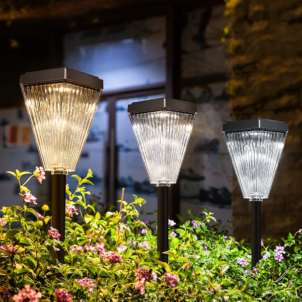 Waterproof IP65 Certified LED Solar Garden Lights High-Brightness Outdoor Decor