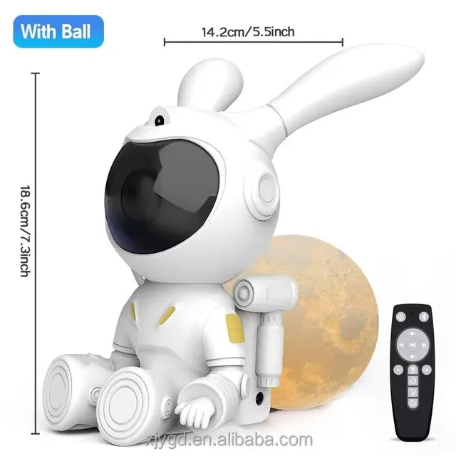 Kids Star DIY Projector Night Light 360 Adjustable Design Astronaut Nebula Galaxy