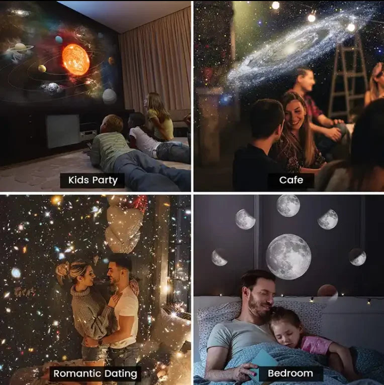 Led Starry Sky Projector Room Light Galaxy Projector Bedroom Dream Universe Laser